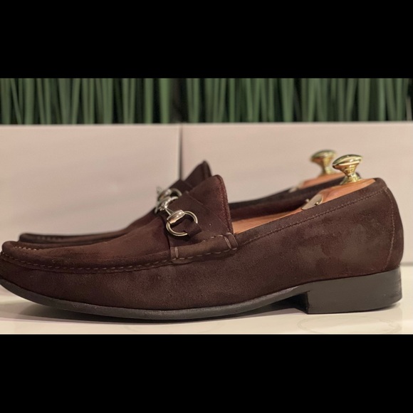 Gucci brown suede horsebit loafers mens 🔥🔥10.5🔥🔥 - Picture 3 of 9